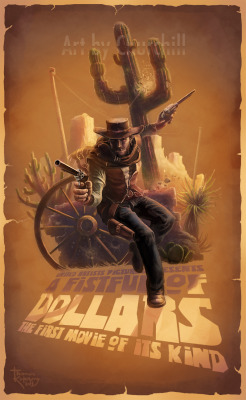 ivysaurr:  A Fistful of Dollars by ~EuchridEucrow aka Thomas Kirkeberg, whose tumblr can be found here. 