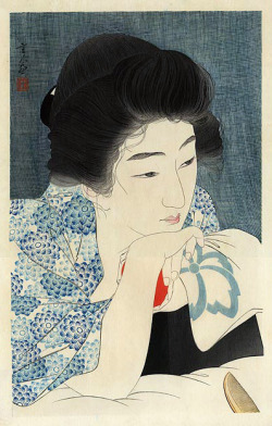 taishou-kun:  Torii Kotondo 鳥居言人 (1900-1976) Morning hair - 1930 