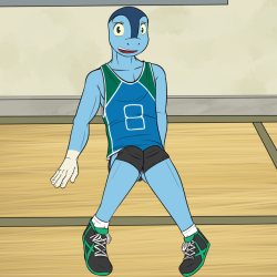 Volleyball Pokedude Pinup - Froakie