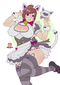 grimphantom2: bokuman:   I need a cat maid skin for Mei!  #overwatch #mei #meiisbae Support me on patreon for more content!  http://patreon.com/bokuman   Hot!  ;9