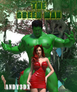 andy3dx has a brand new erotic comic ready for your viewing pleasure! A pert Succubus is being pursued by a large green man. She turns the tables on him and seduces the big guy, teaching him a thing or two about  sex. The big Greenie has a few moves of
