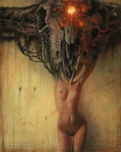 pixography:  Peter Gric ~ “Biomechanical Surrealism”Peter Gric (b.1968) is Austrian painter, drawer and illustrator originally from Czech Republic. His art is a combination of futuristic landscapes and architecture, biomechanical surrealism and