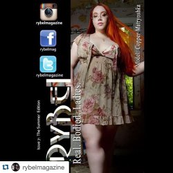 #Repost @rybelmagazine with @repostapp. ・・・ @rybelmagazine  presents Copper M @coppermatryoshka who is rounding out the summer editionZ with ginger locks and thick traffic stopping curves.  #magazine #plusmodel #curvy #photosbyphelps #thick #baltimore