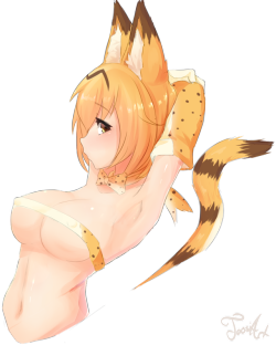 joosiart: .confirmed serval. for frend. @lewdest-lounge                          . . 