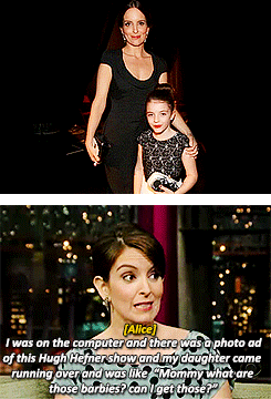 feynificent:  Tina Fey talking about her daughters Alice and Penelope 