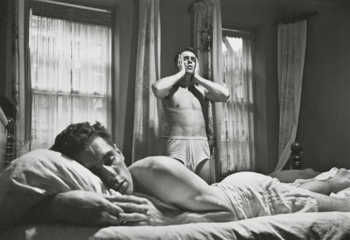 Stanley Kubrick - Boxer Walter Cartier rises at 5.30 a.m. on a training day in 1949. His twin brother, Vincent, sleeps in. Nudes &amp; Noises  