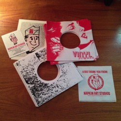 justcoolrecords:  Amazing #45s sleeves from @napkinart Thank you sooo much! 👍😎 #vinyl #records #vinyligclub #vinyljunkie #recordcollector 