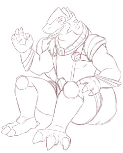 A sketch of Allo, or as I know him as&ndash; &ldquo;The most difficult character to draw in anything, ever.&rdquo; I&rsquo;m really having a hard time with this one, as you can tell by my odd sketch lines. I want to finish it, but I am not sure how I