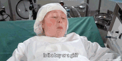 lgbtgivesmehope:  tyrmand:  Monty Python got that shit together in the 80’s.   [First gif shows a woman having just given birth asking, ‘Is it a boy or a girl?’The second gif shows the doctor replying, ‘I think it’s a little early to start