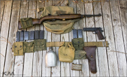 gun-porn:  M1 Carbine and related field gear (by Kevin.MC) 