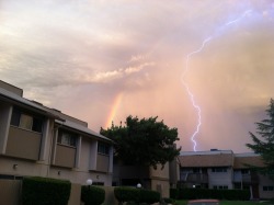 slythwolf:  light-brights:  SO I JUST GOT A SHOT OF A RAINBOW AND LIGHTNING IN THE SAME PICTURE????!  thor supports gay rights pass it on 