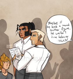 mintyskulls: For those new here, in my modern AUs I usually write Xaldin and Luxord as Roxas and Namine’s dads and being the people they are, they’re probably middle class and that means dealing with a lot of soccer moms at the upper class schools