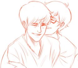 subtly uploads the johndave doodles I drew last month because hiatustuck made me sad a lot. i know. in the almighty words of dave strider,   Now listening to: Ride by Joseph SoMo