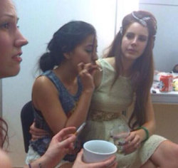 uglygirltears:  Lana Del Rey smoking weed with a fan