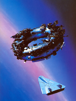 siryl:  Cover art by Tim White for The Stars, Like Dust by Isaac Asimov. 