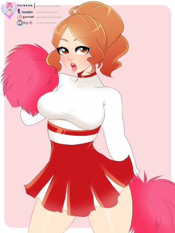 Finished Haru from Persona 5 in a cheerleader outfit commission for SaprwinHi-Res   all the versions up in Patreon ❤  Support me on Patreon if you like my work ! ❤❤ Also you can donate me some coffees through Ko-Fi❤