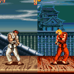 vgjunk:  Super Street Fighter II comparison: SNES on the left, Megadrive / Genesis on the right. 