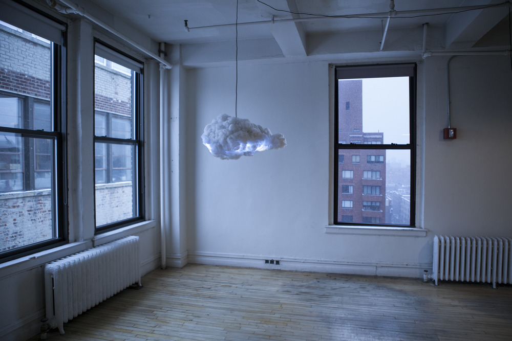 sagansense:  itscolossal:  The Cloud: An Interactive Thunderstorm in Your House   We might try to re-create nature, but we’ll never be successful. We might be able to create a symbol of nature and hang it from our ceiling, but it will never replicate the grandeur and beauty of nature.