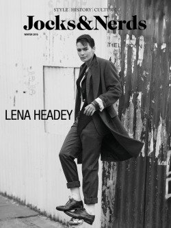edenliaothewomb:Lena Headey, photographed by Alan Clarke for Jocks &amp; Nerds, winter 2015.