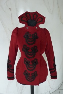 edwardian-time-machine:  Extravagant red jacket, ca. 1898 Source 