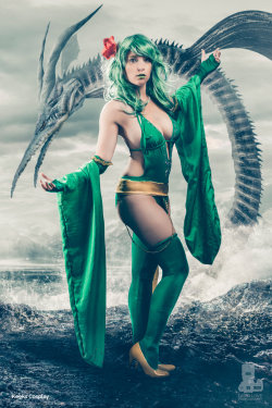Rydia and Leviathan by truefd 