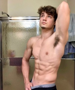 musclelucca:  Josh West and his perfect hairy teen boy armpits - Pt. VI