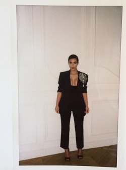 kimkanyekimye:  Kim’s polariod pictures from the CR Fashion Book party 9/30/14