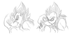 Just like Goku, (&ldquo;Mate of the Monkey King&rdquo;) Vegeta doesn&rsquo;t know how to kiss without shoving his whole tongue down your throat.
