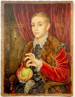 &ldquo;Boy With Apple&rdquo; by Johannes Van Hoytl The Younger