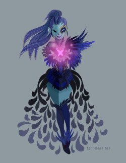 neecobalt:  4/5 GW2 Holiday Commissions, armor reference to anet; phoenix light armor 2014 