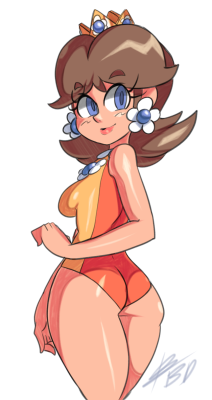 bigdeadalive:  Doodle of Daisy sporting a leotard. 