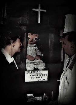 trentarant:  For those who enjoyed the movie, “The Conjuring,” as much as I did. Here is the true story of Annabelle. Annabelle is real.  One of the creepiest parts of the truly scary The Conjuring is the evil possessed doll Annabelle, who makes