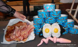 mistressaliceinbondageland: We are celebrating Bacon Day in style here at http://www.aliceinbondageland.com 