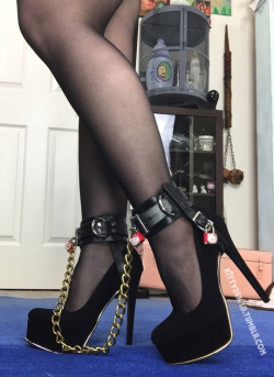 headbutbaby:  anothersissycuck:  By far, my biggest fetish. Locked in heels. The moment I hear the click of those locks, I’m transported to a different place. A place where I have no opinion, and my only desires are to please, do what I’m told, and