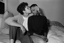 soaskmeaskmeaskme:  Stephanie and Monica, Boston, MA, 1987. from Sage Sohier’s At Home with Themselves: Same-Sex Couples in 1980s America 