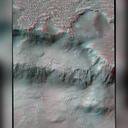 3D Lava Falls of Mars #nasa #apod #mro #hirise #jpl #mars #planet #solarsystem #lava #stereoanaglyph #marsreconnaissanceorbiter #redplanet #volcano #space #science  #astronomy