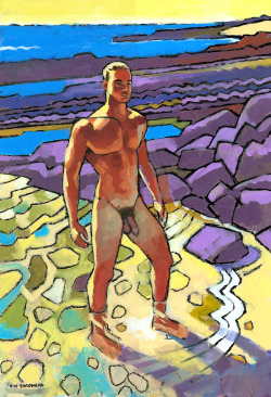 hello-draw:  douglassimonson:  Laurens Alone, acrylic painting by Douglas Simonson (2003). Douglas Simonson websiteSimonson on EtsySimonson on Fine Art AmericaSimonson on Redbubble      (via TumbleOn)