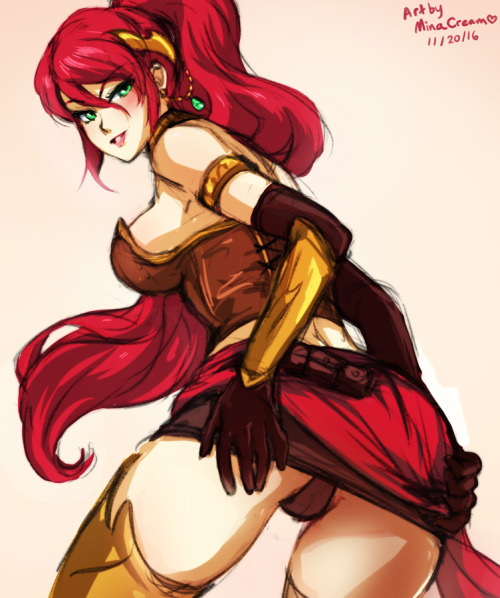 #142 Pyrrha  (RWBY)Sketch commission for @nwdecontactSupport me on Patreon