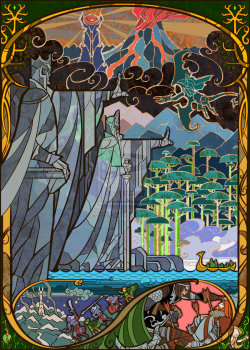 aide-factory:  Breathtaking The Hobbit and The Lord of the Rings illustration by Jian Guo also known as breathing2004 