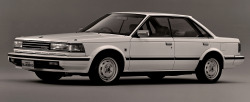 carsthatnevermadeit:  Nissan U11 Maxima Legrand Four-door hardtop V6 turbo 1984. I’m really happy to be corrected but as far as I can work out the U11-series Maxima was the first production car with a transversally mounted V6 engine driving the front