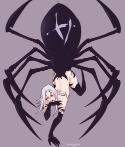 gyarusatan:  diegos-brandos:Hey guys, I’ve been meaning to draw spider Abbacchio for ages now. Here it is, very spooky and oddly hot.  also u guys here check out my sweet spider dude. 