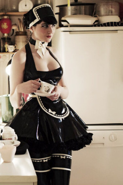 most-precious-belongings: vainempires:   aoifster:  It’s been a while since I’ve put up any maid-themed stuff, but I assure you, dear reader, it isn’t forgotten among all the other kinky stuff I post.  There’s just… Something about that silly