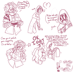 saladparty:  mantraswag:I totally forgot about this doodle page I did. Excuse the mess but I thought I’d share. (reads left to right) WHAT A JOKE HUH? THAT CAPTAIN MIDAS TURNING A NEW LEAF (plant puns people c’mon). THERE’S MY GARBAGE THIEF CHILD
