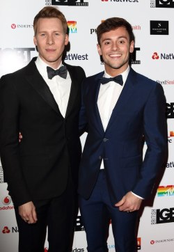 ofruby: #BritishLGBTAwards at the Connnaught Rooms, Covent Garden. London UK. May 12, 2017 #TomDaley #DustinLanceBlack