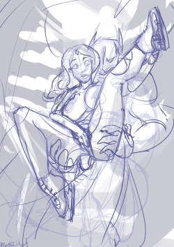 I’m gonna post a wip since I have no idea when I’ll get anything done. Probably when it will be snowing outside.I really wanted something fun and sfw with solo CM on ice, but after a dozen of thumbnail sketches I decided that I’m too bored of this