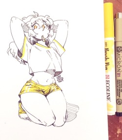 catcoconut: Since most of my stuff is packed up for the move, I’ve been sketching with pens again. I really missed traditional so that’s an upside!   Been using my Instagram more as a result too 👀👉 www.instagram.com/catcoconut/ 