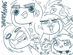 shubbabang:  More stupid faces I did on the little stream. Only quality content here. 