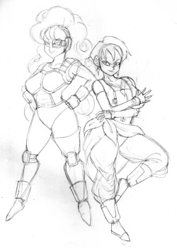 Another thing I&rsquo;m working on. Zangya and Selypa costume switch.