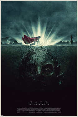 videavice:  Thor, The Dark World Collector Posters [x] With the release of ‘Thor: The Dark World’ fast approaching, Shortlist has commissioned a set of top-notch artists to come up with their own poster designs for the film. Posters by Matt Ferguson, Matt