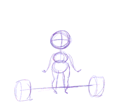 thedragonflywarrior:  morganshandro:  Little weekend assignment to animate a person performing an olympic lift with a heavy barbell. I took some inspiration from videos of Samantha Wright!  Love this so much.  